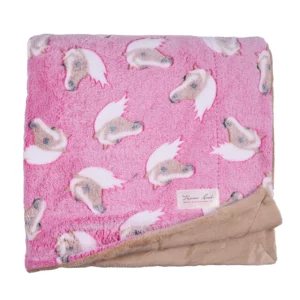 thomas cook horse snuggle rug pink