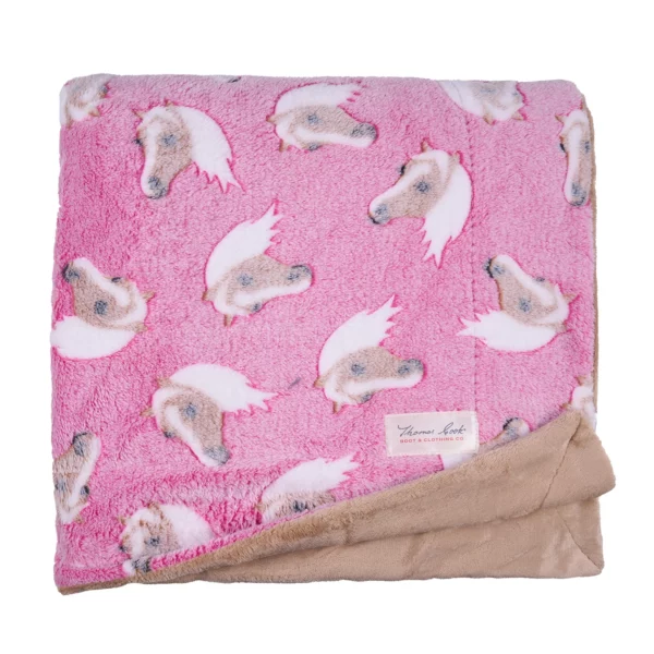 thomas cook horse snuggle rug pink