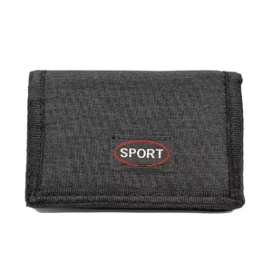 b500 velcro wallet black front