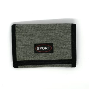 b501 velcro wallet grey front