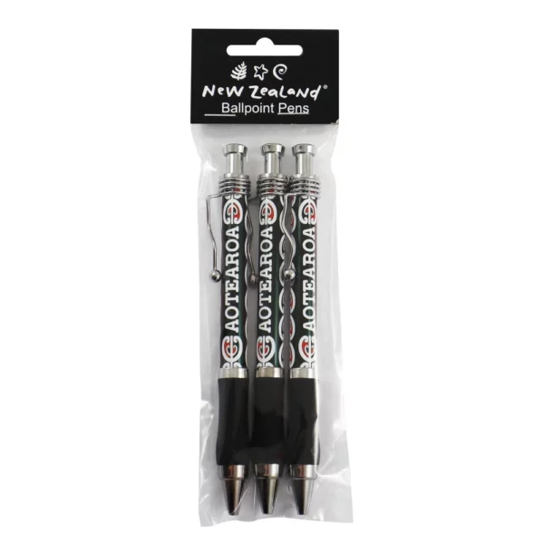 ballpoint pen set nz aotearoa 3pc