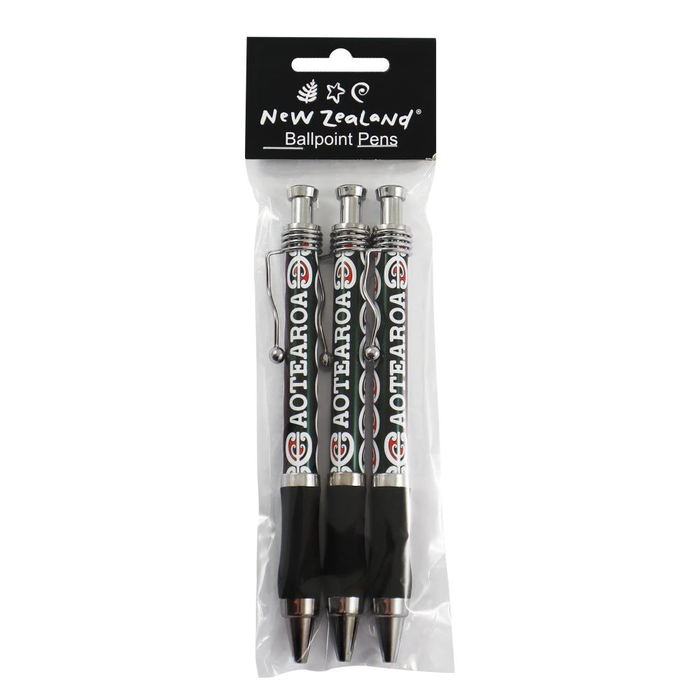 ballpoint pen set nz aotearoa 3pc