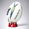 ccc mentre rugby ball white lime blue 7