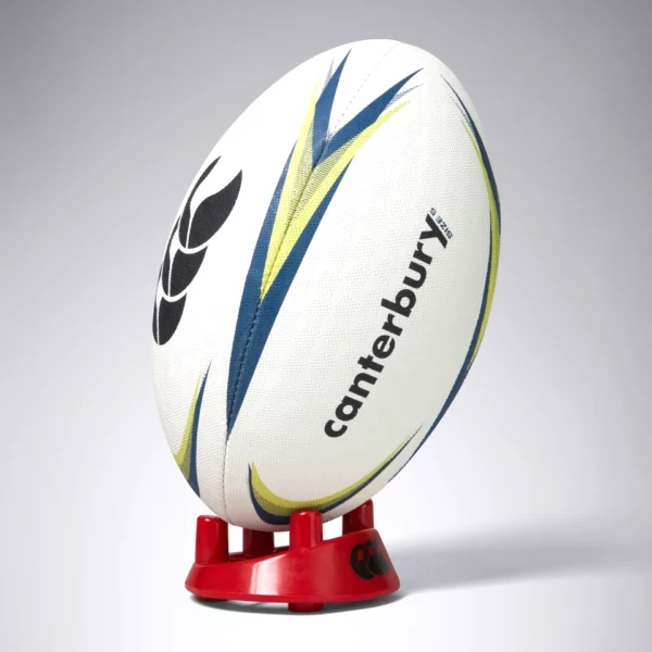 ccc mentre rugby ball white lime blue 7