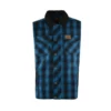 dux bak mallard vest blue black front