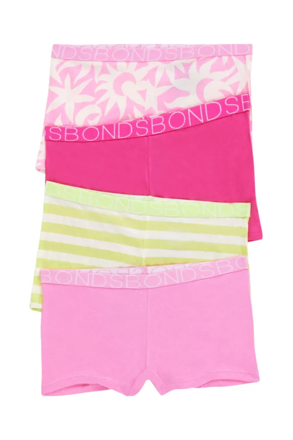 girls shortie 4 pack mini lunar sunflower uwca4a yyi 1