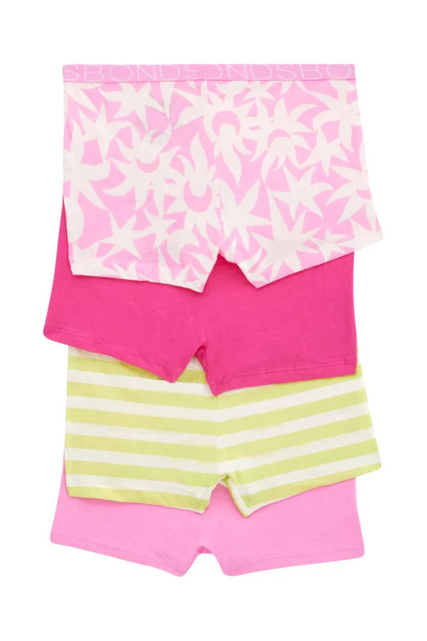 girls shortie 4 pack mini lunar sunflower uwca4a yyi 2