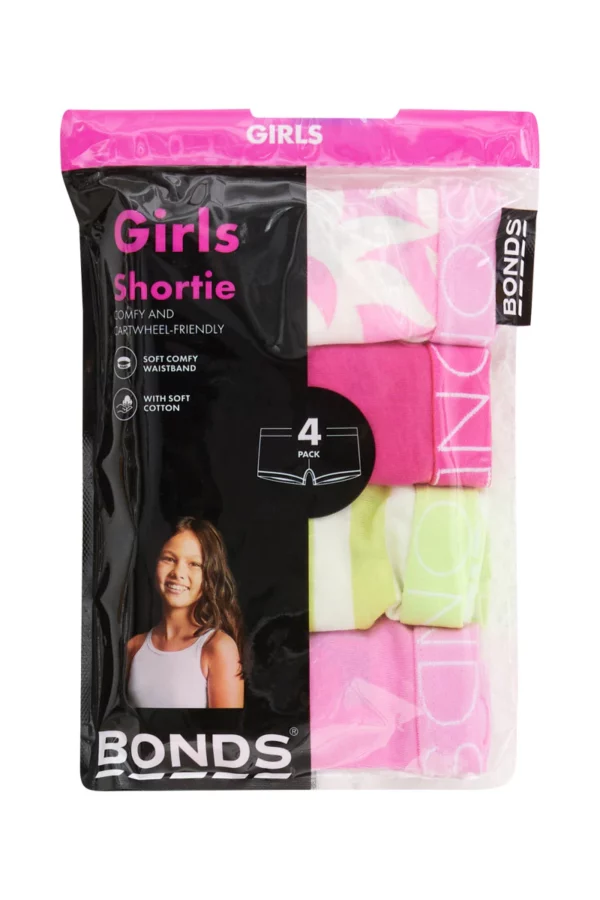 girls shortie 4 pack mini lunar sunflower uwca4a yyi 3