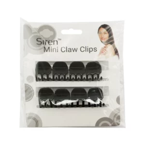 hair clips mini claw black 8pc