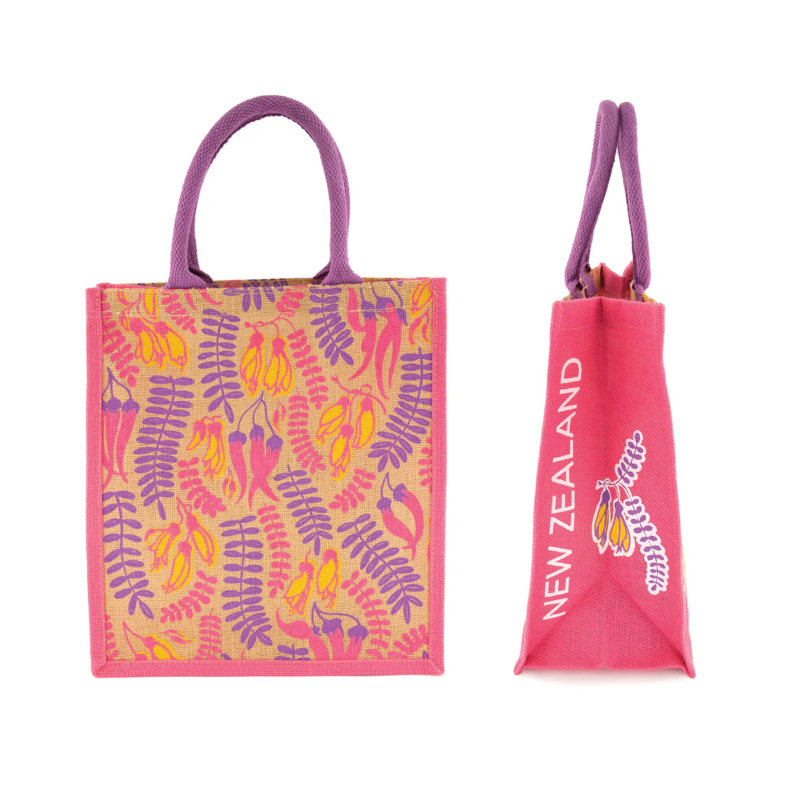 hbkk hessian bag kowhai kakabeak