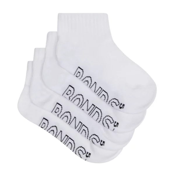 kids logo light quarter crew 4 pack white rxut4n