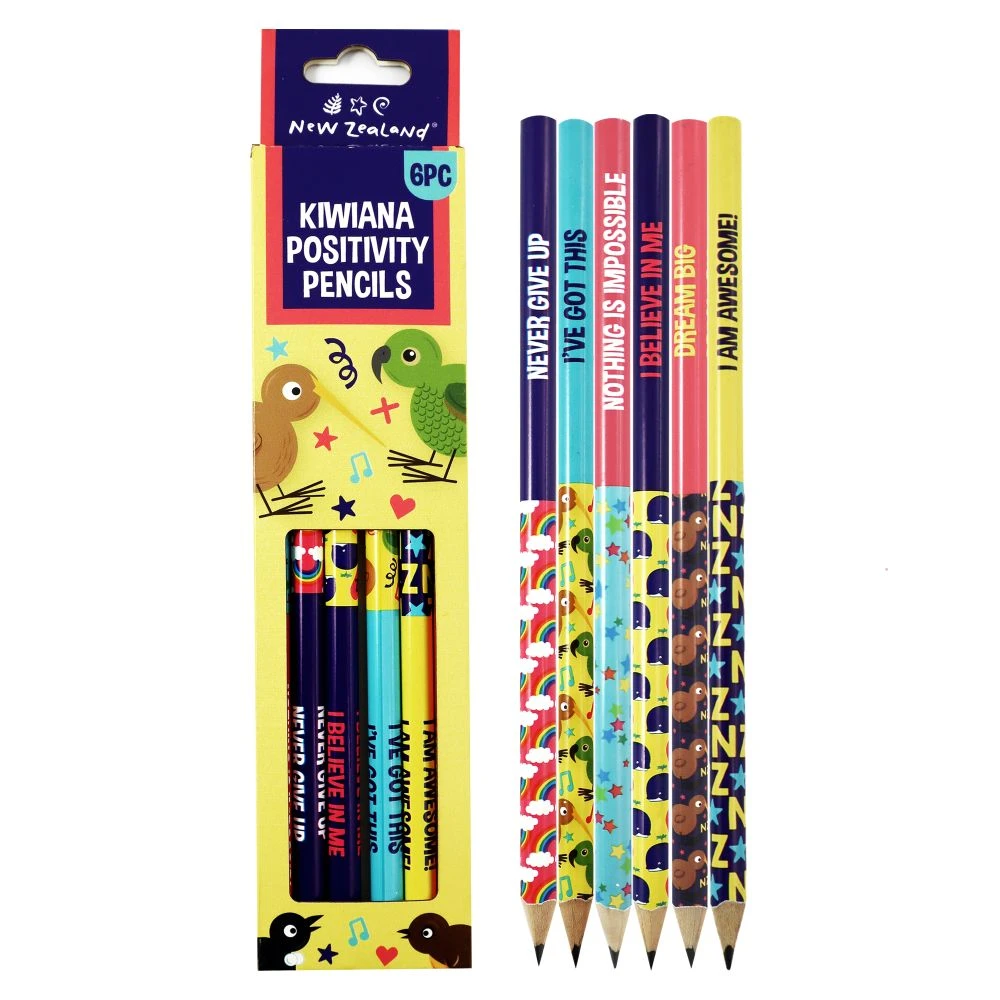 positivity pencils playful nz 6pc