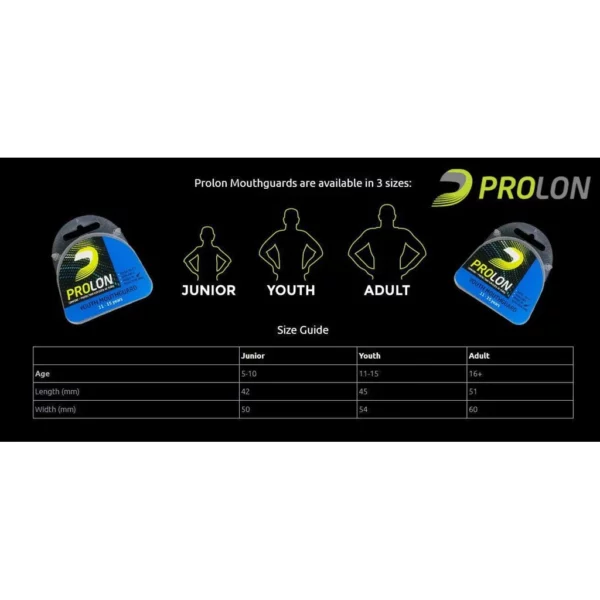 prolon mouthguard size guide nz