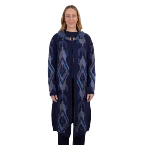 pure western lana knitted hooded cardigan 1