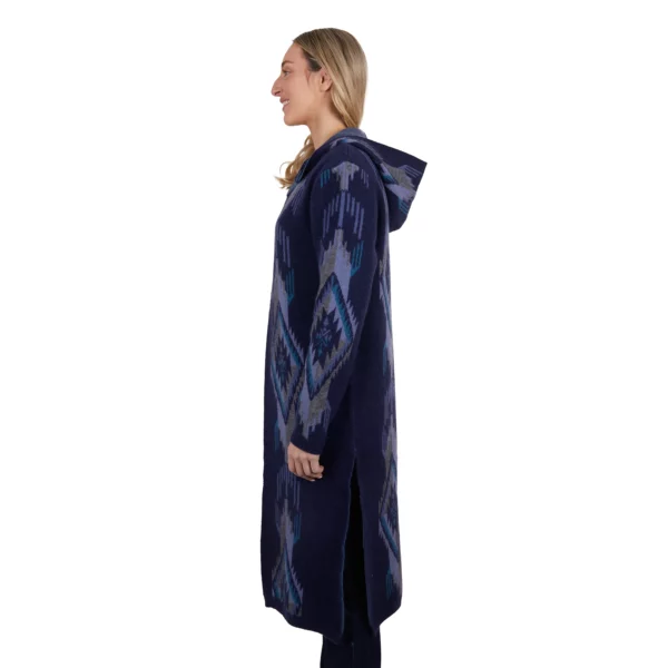 pure western lana knitted hooded cardigan 2