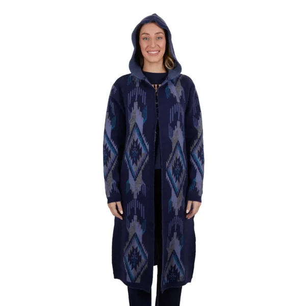 pure western lana knitted hooded cardigan 5