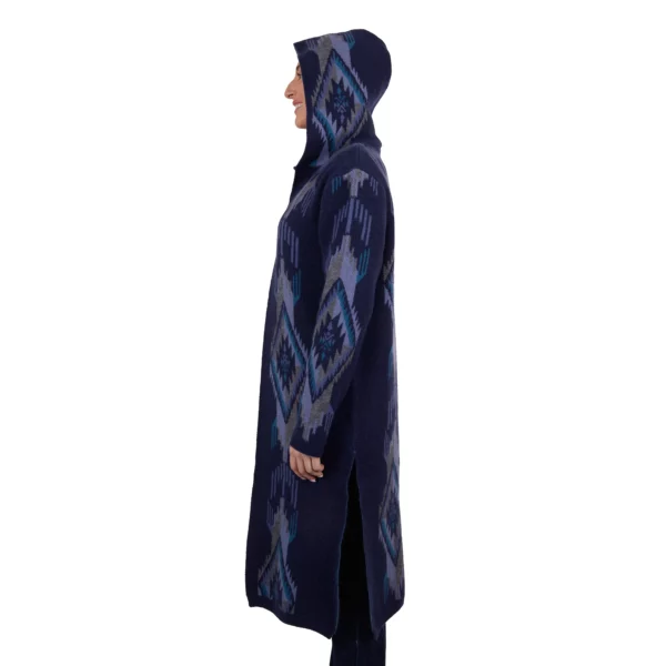 pure western lana knitted hooded cardigan 6