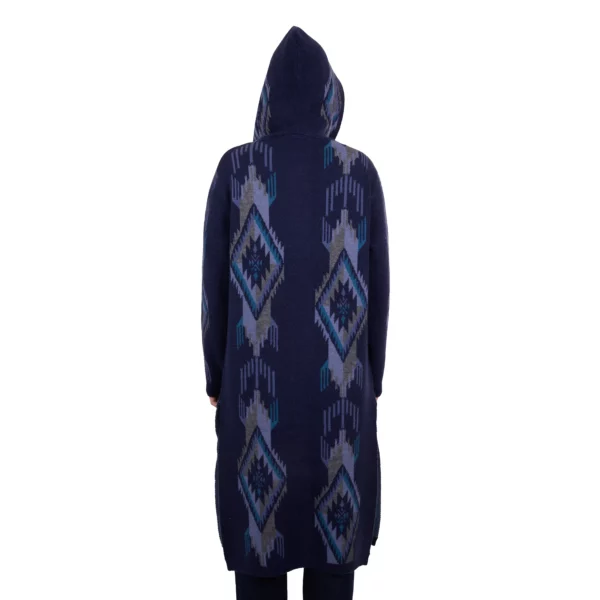 pure western lana knitted hooded cardigan 7