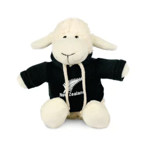 stbhm sheep soft toy black hoodie fern nz