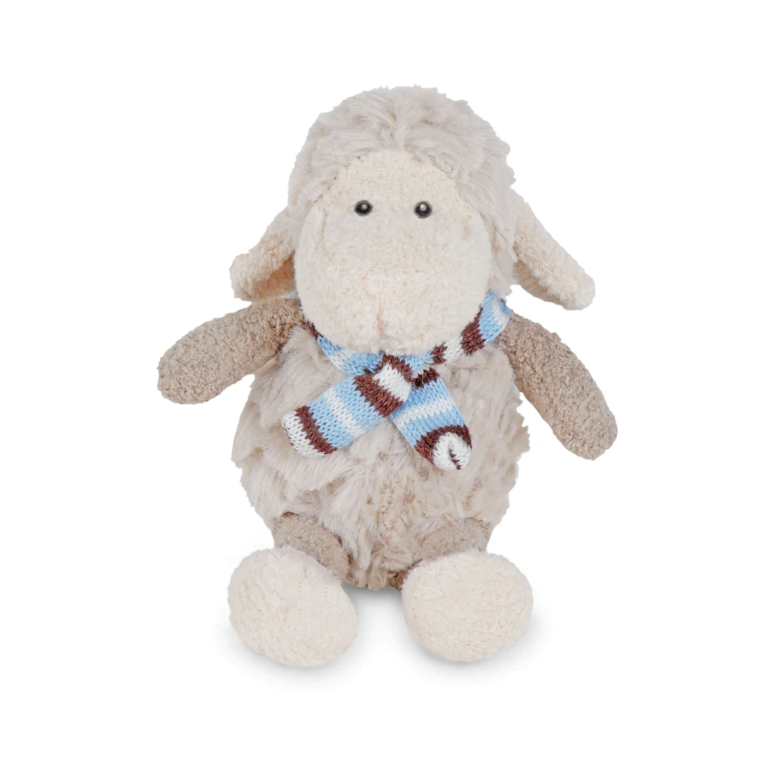 stksb sheep soft toy knit scarf blue
