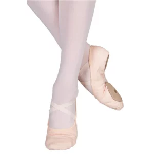 stretch canvas split sole flats 1