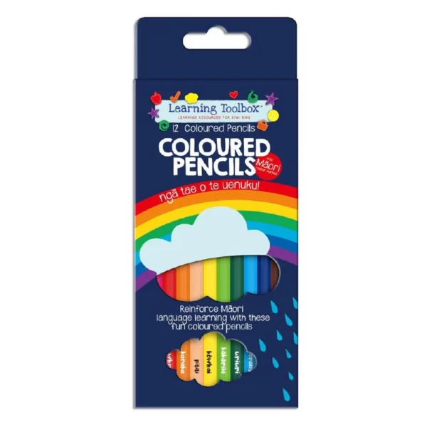 te reo colour pencils 12pc 17.8cm