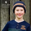 thomas cook kid's fergus beanie navy tan os 1