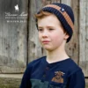 thomas cook kid's fergus beanie navy tan os 2