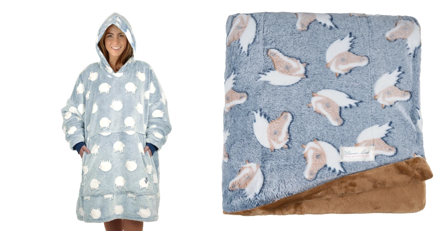 thomas cook snuggle hoodie and rug