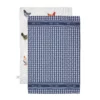 thomas cook tea towel 2 pack navy white 2