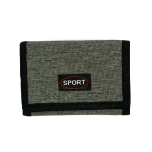 b501 velcro wallet grey front