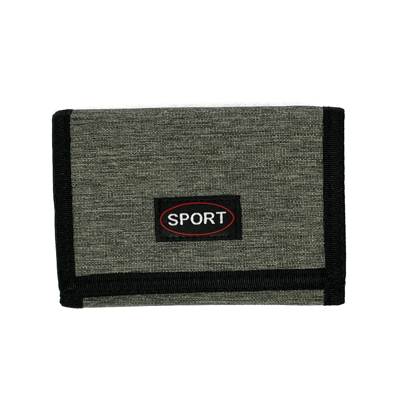 b501 velcro wallet grey front