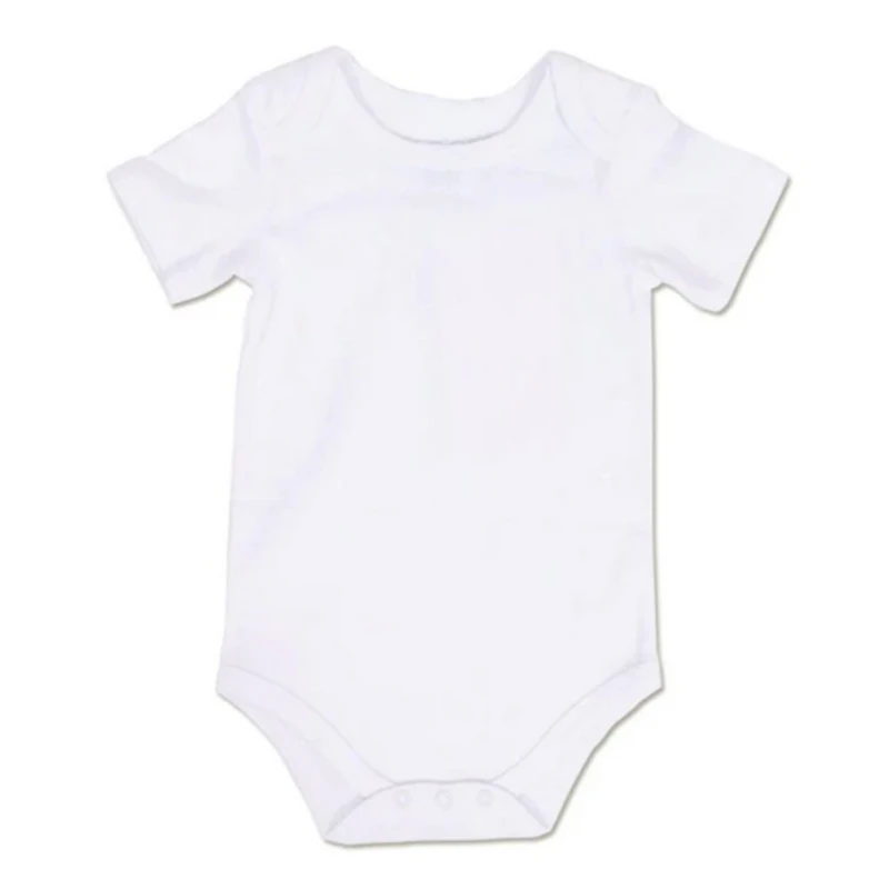 blue bunny interlock short sleeve bodysuit white