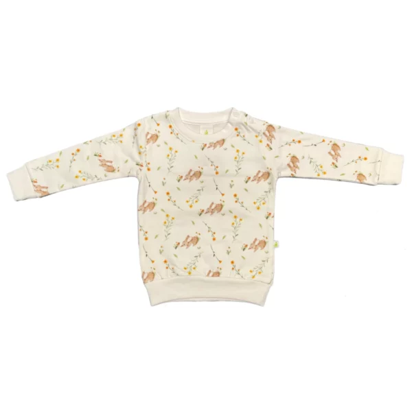 cotton fleece jumper bunny bloom