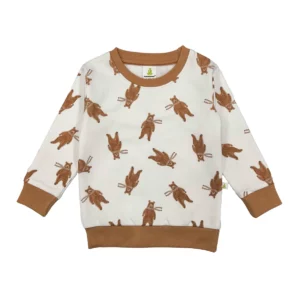 cotton fleece jumper teddy bear