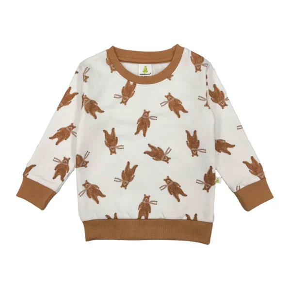 cotton fleece jumper teddy bear