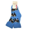 cow bed sock blue