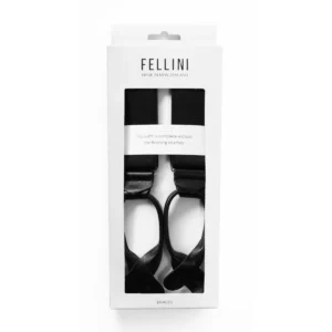 fellini plain black y back button braces 1