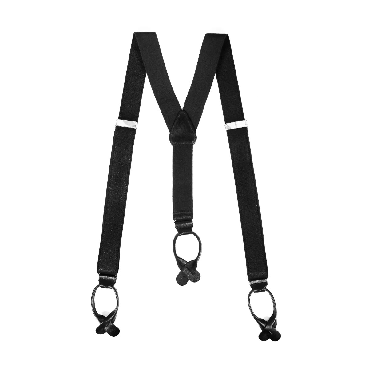 fellini plain black y back button braces 2