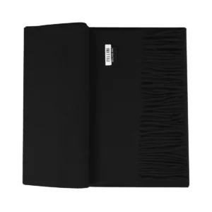 fellini wool scarf black 1