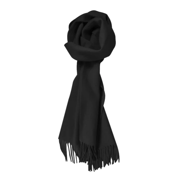 fellini wool scarf black 2
