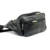 l33 leather belt bag black 1