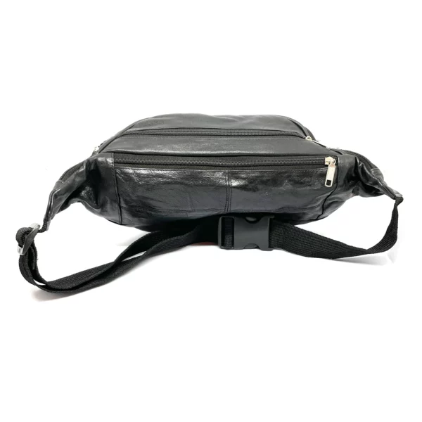 l33 leather belt bag black 3