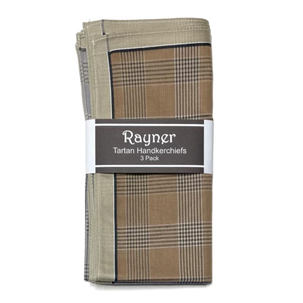 mens tartan handkerchief 3pk 1163e 03