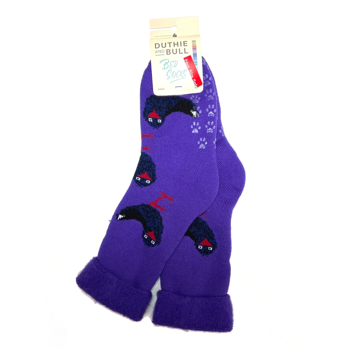 pukeko bed sock purple