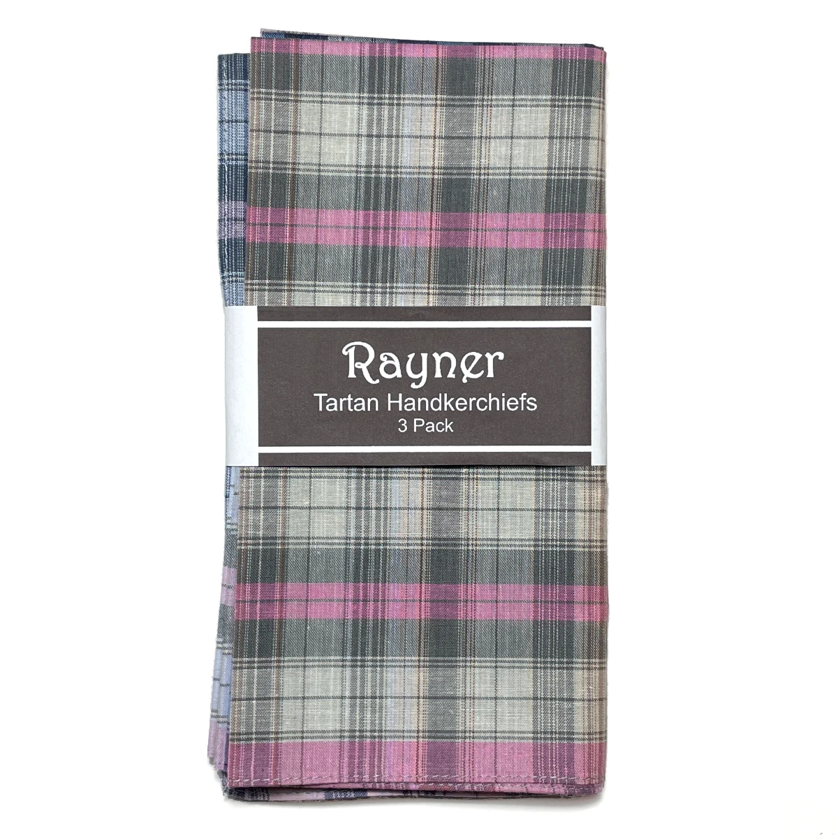 womens tartan handkerchief 3pk 1161a 1
