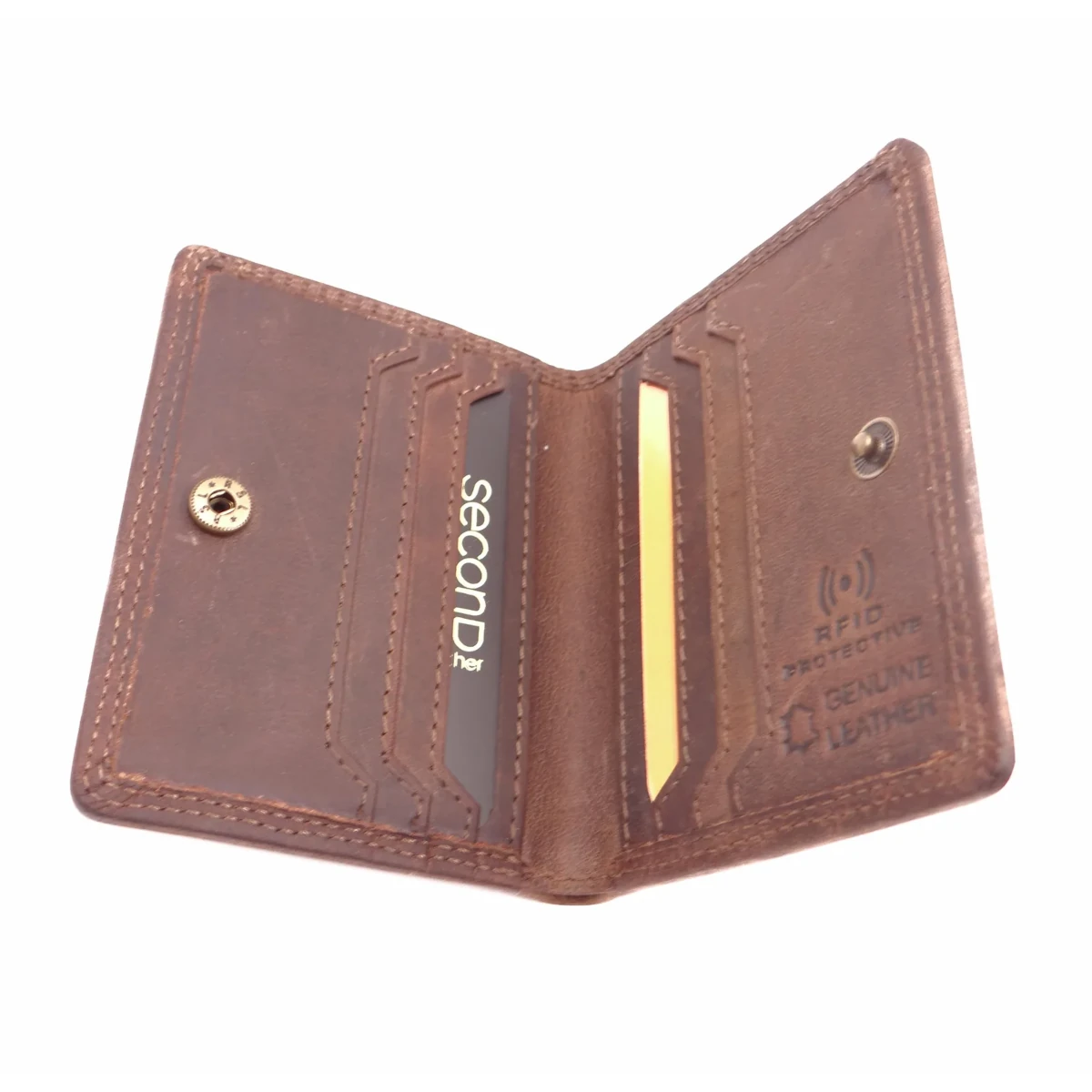 bc1 leather card holder tan 2
