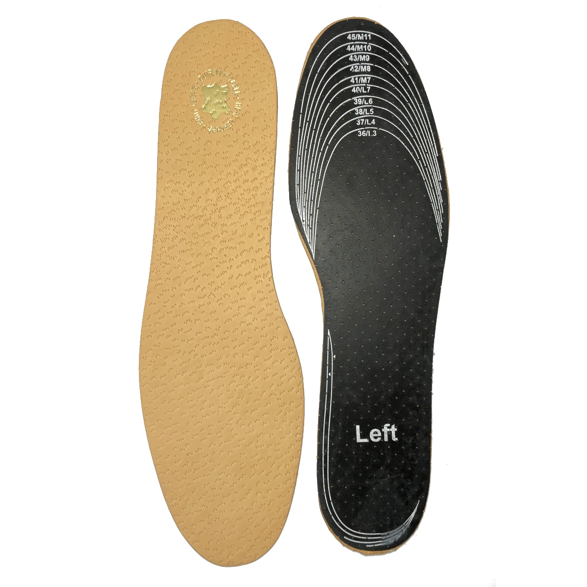 débé leather insole universal beige