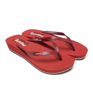edwin high heel jandal red 02