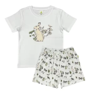 ib94104 t shirt and shorts garden friends